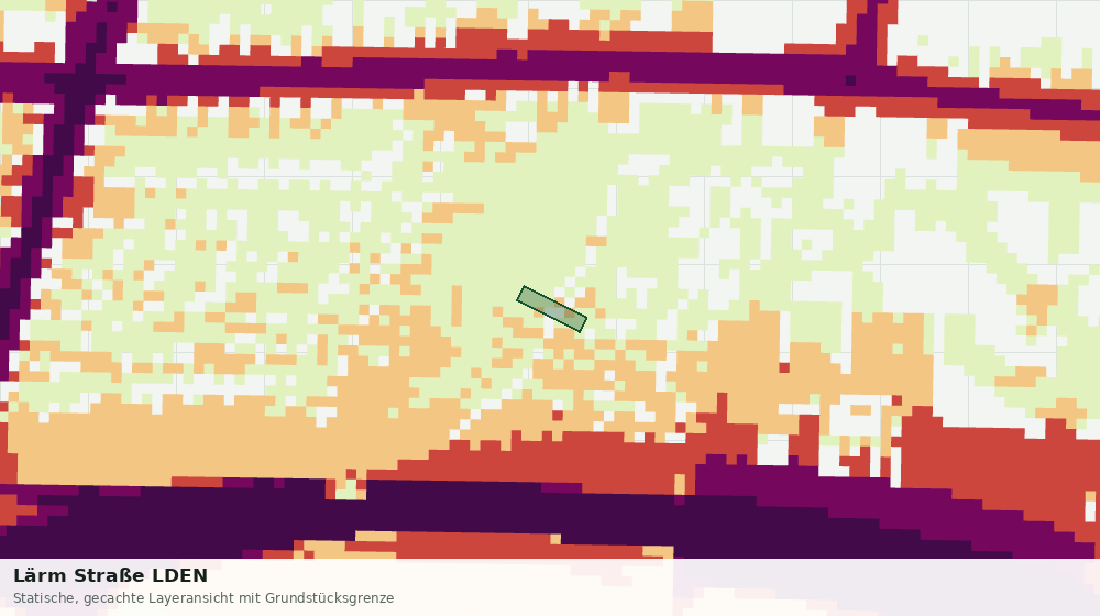 Statische Kartenansicht: Lärm Straße LDEN