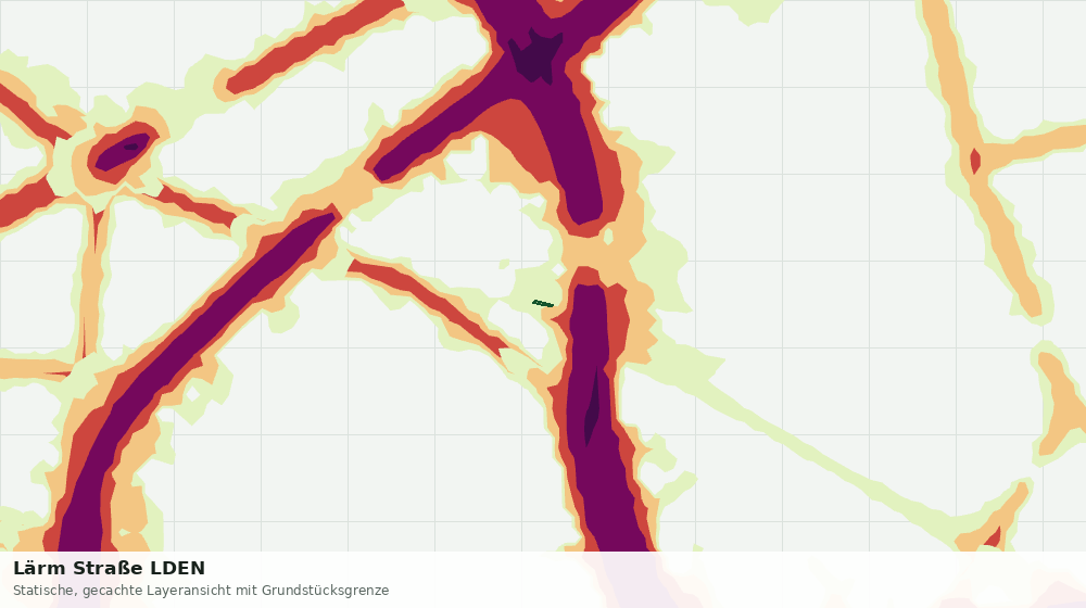 Statische Kartenansicht: Lärm Straße LDEN