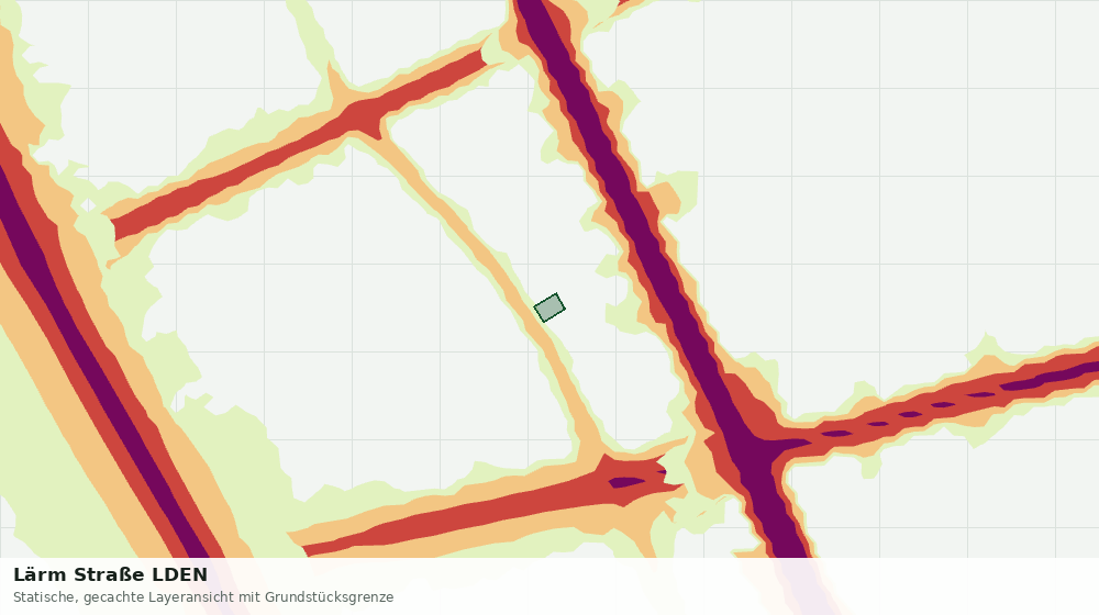 Statische Kartenansicht: Lärm Straße LDEN
