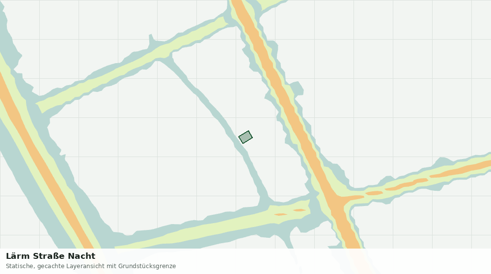 Statische Kartenansicht: Lärm Straße Nacht