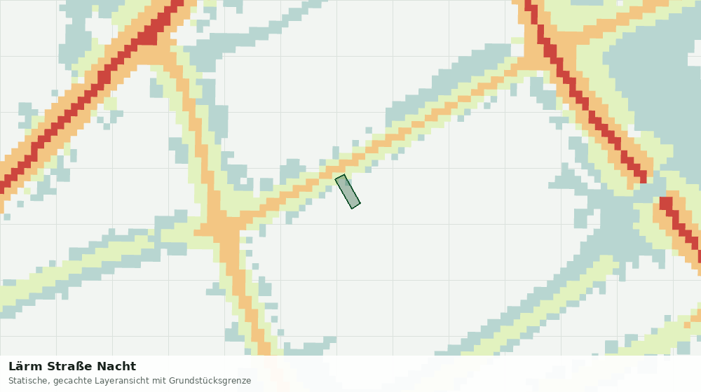 Statische Kartenansicht: Lärm Straße Nacht