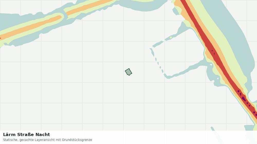 Statische Kartenansicht: Lärm Straße Nacht