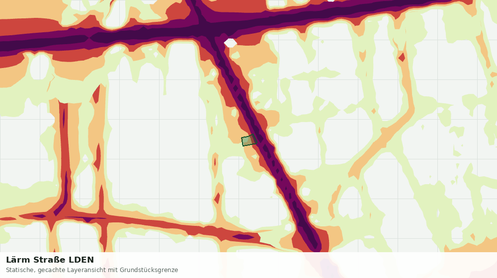 Statische Kartenansicht: Lärm Straße LDEN