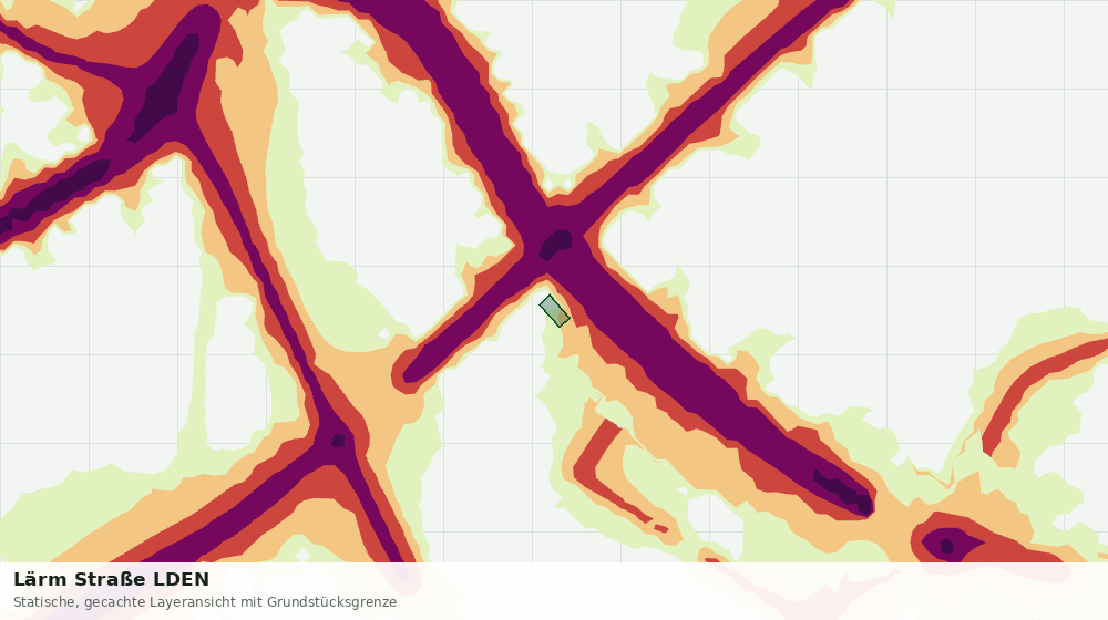 Statische Kartenansicht: Lärm Straße LDEN