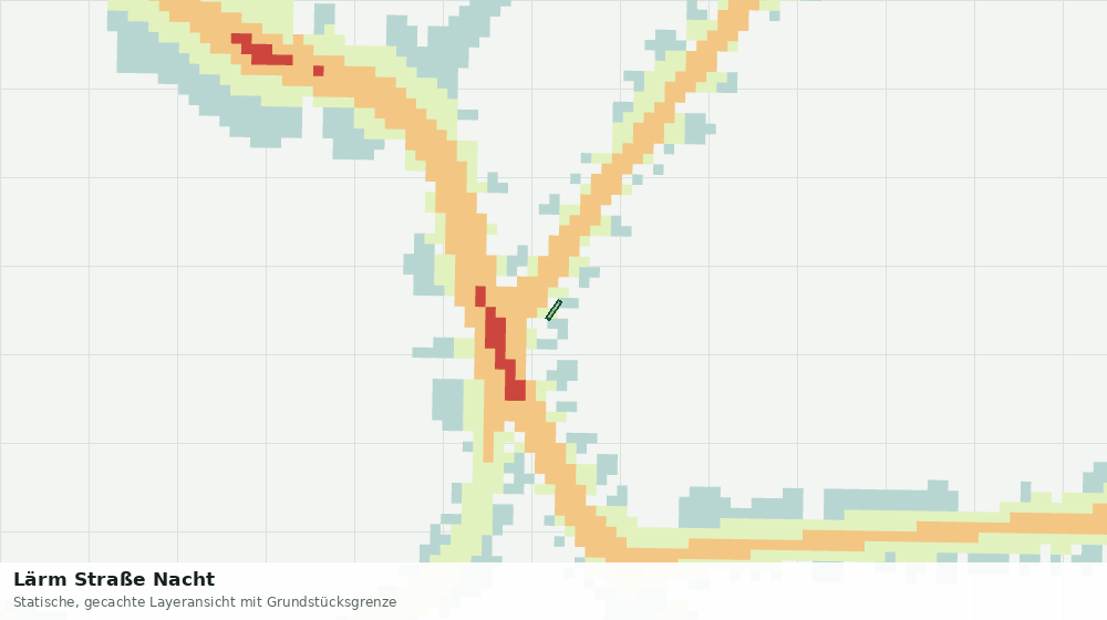 Statische Kartenansicht: Lärm Straße Nacht