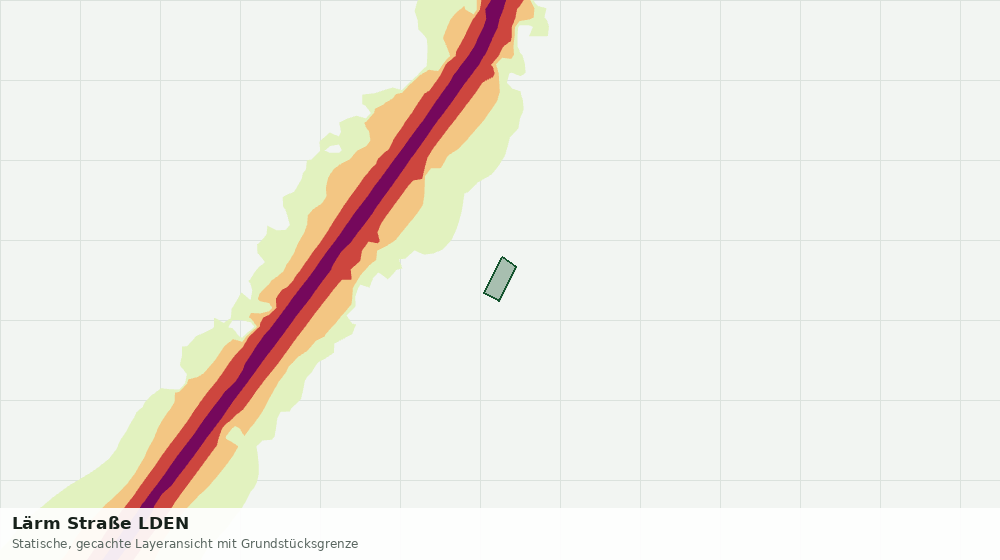Statische Kartenansicht: Lärm Straße LDEN