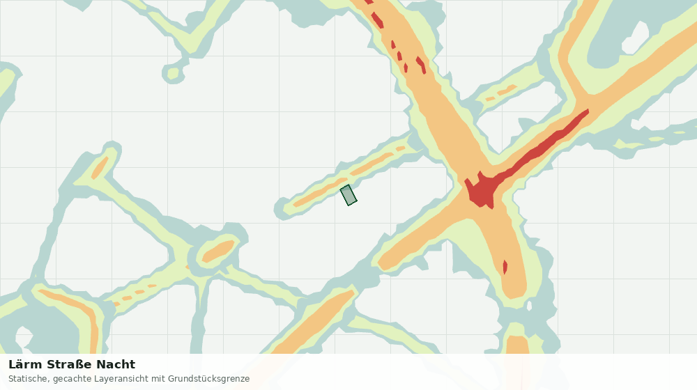 Statische Kartenansicht: Lärm Straße Nacht