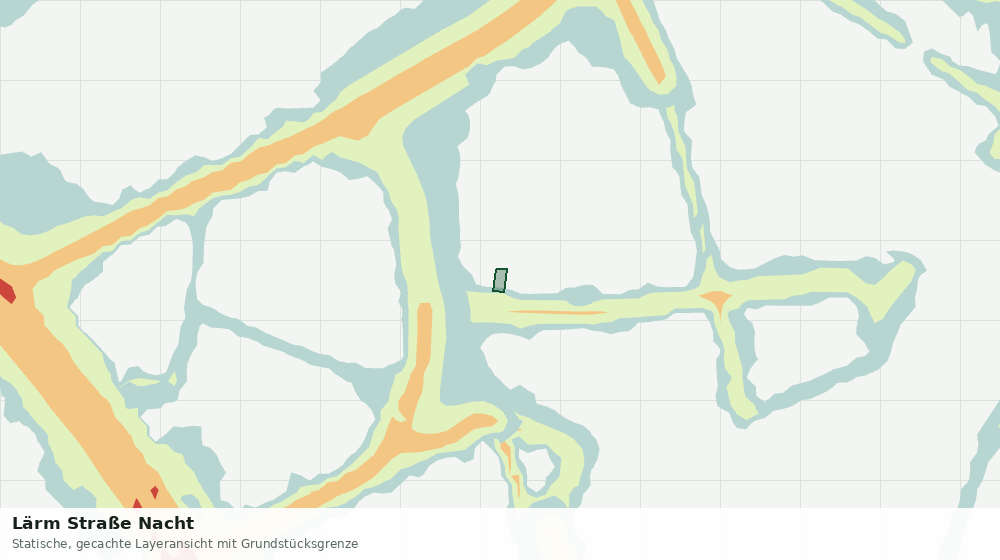 Statische Kartenansicht: Lärm Straße Nacht