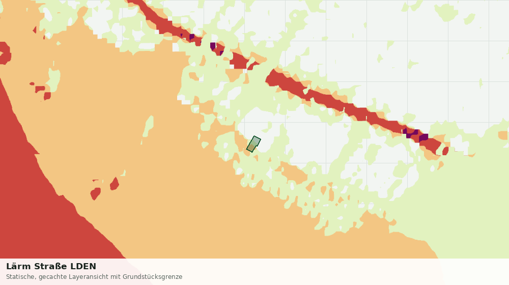 Statische Kartenansicht: Lärm Straße LDEN
