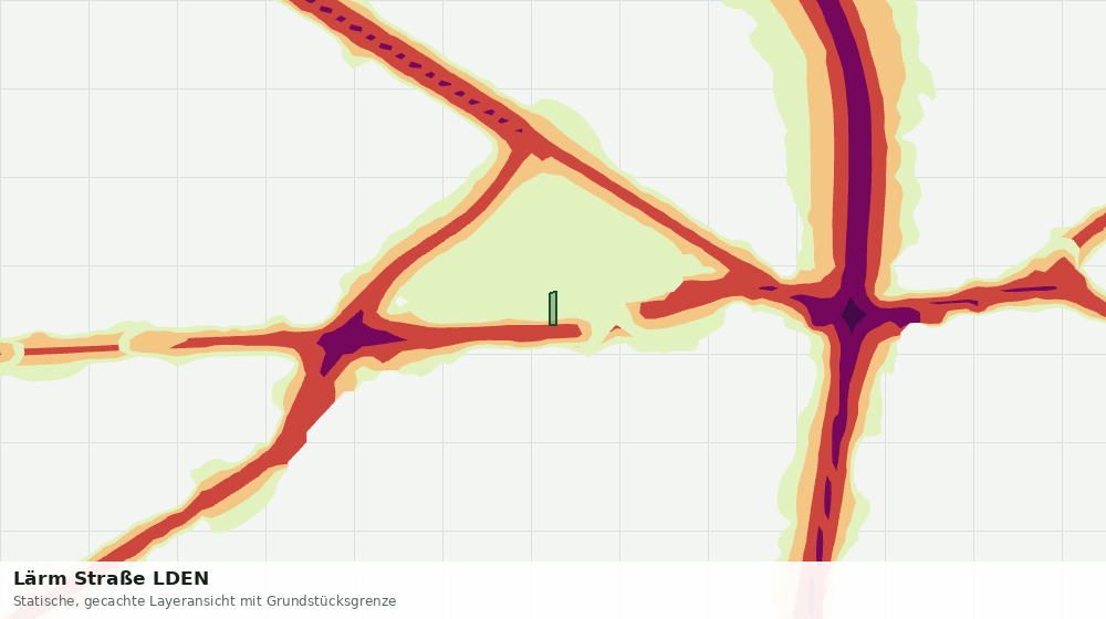 Statische Kartenansicht: Lärm Straße LDEN