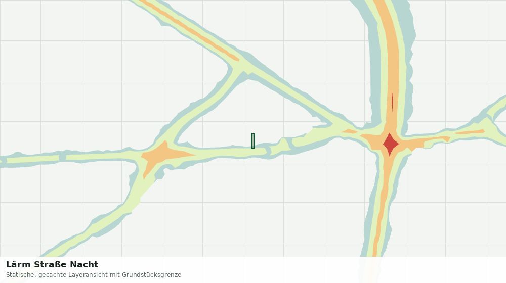 Statische Kartenansicht: Lärm Straße Nacht