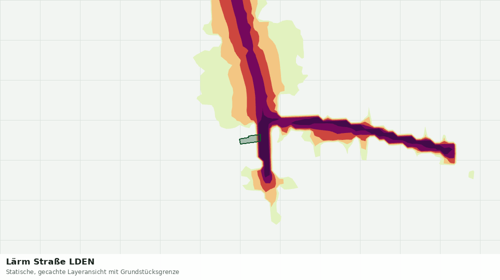 Statische Kartenansicht: Lärm Straße LDEN