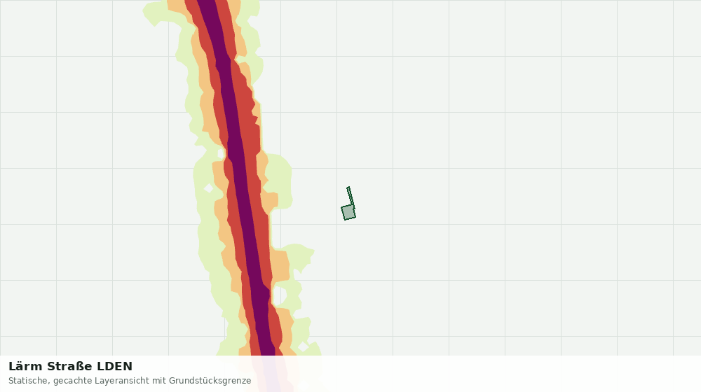 Statische Kartenansicht: Lärm Straße LDEN