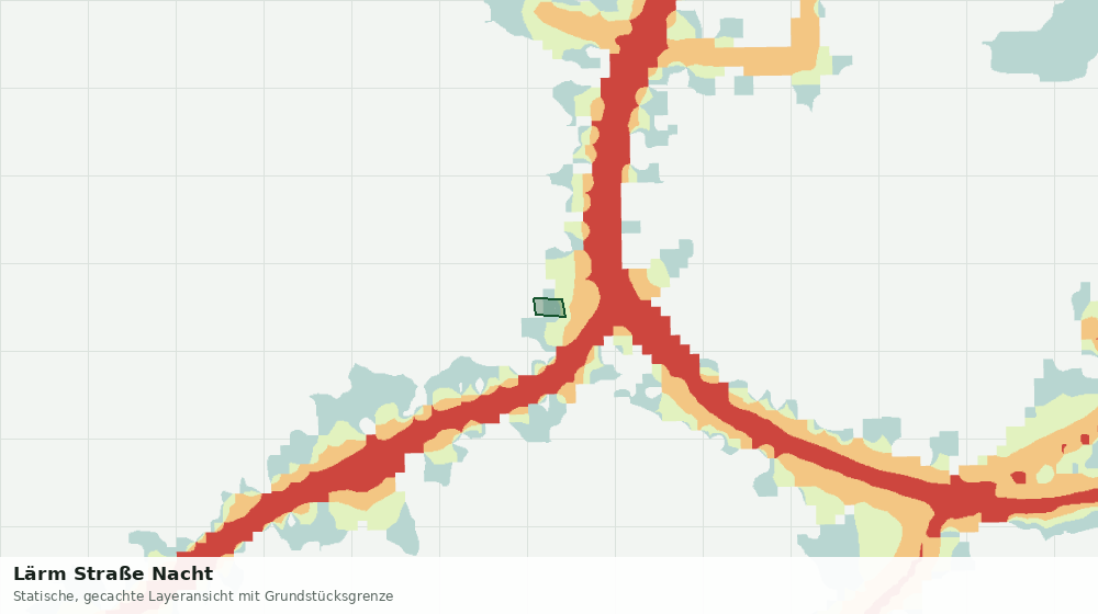 Statische Kartenansicht: Lärm Straße Nacht