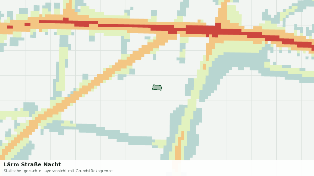 Statische Kartenansicht: Lärm Straße Nacht