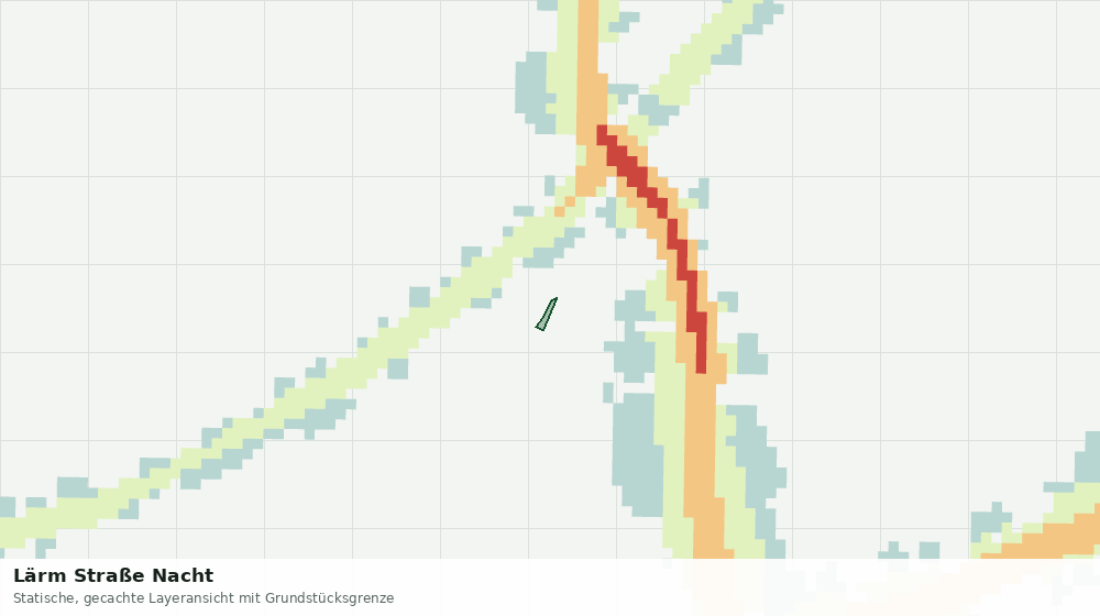 Statische Kartenansicht: Lärm Straße Nacht