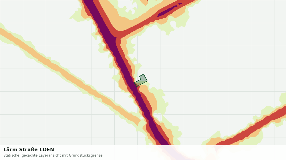 Statische Kartenansicht: Lärm Straße LDEN