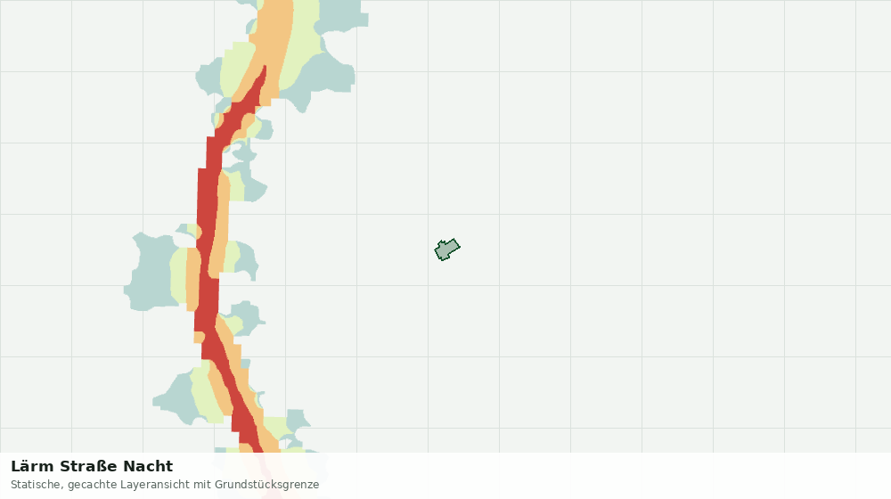 Statische Kartenansicht: Lärm Straße Nacht