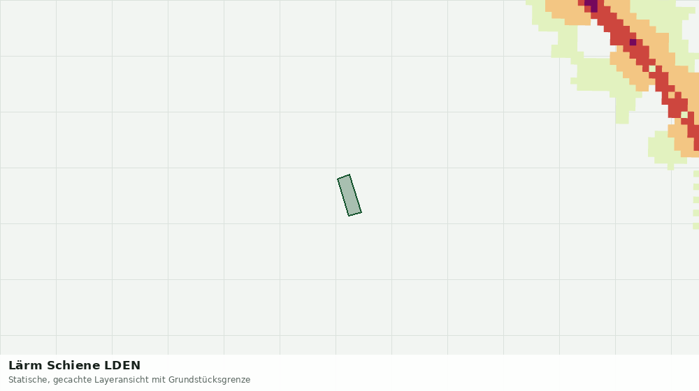 Statische Kartenansicht: Lärm Schiene LDEN