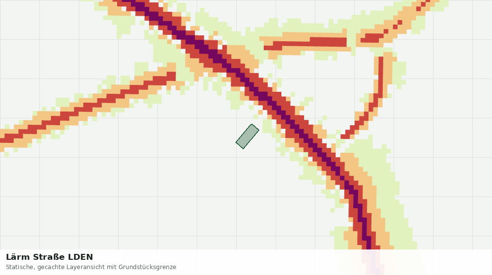 Statische Kartenansicht: Lärm Straße LDEN