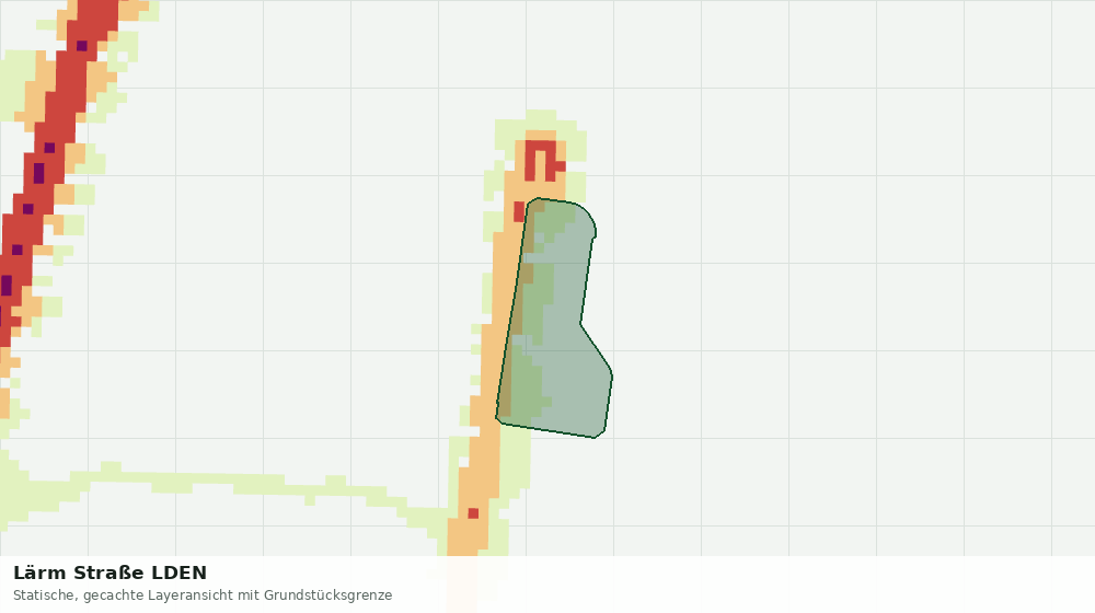 Statische Kartenansicht: Lärm Straße LDEN
