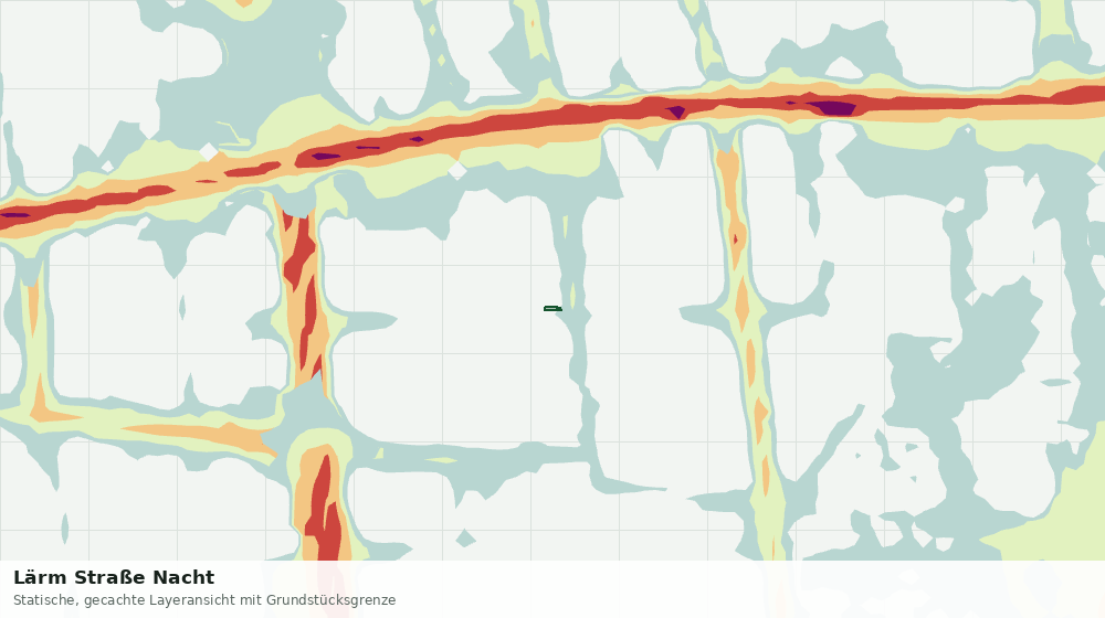 Statische Kartenansicht: Lärm Straße Nacht