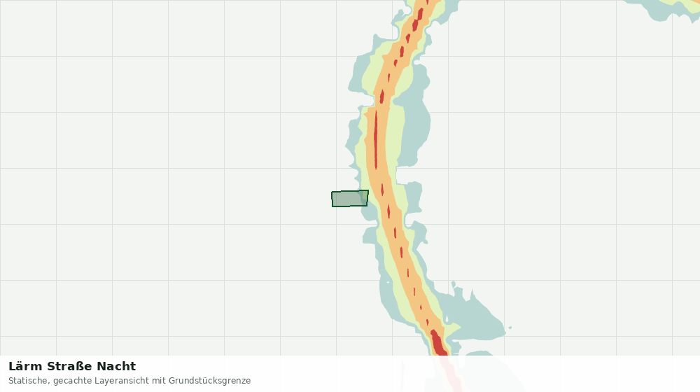 Statische Kartenansicht: Lärm Straße Nacht