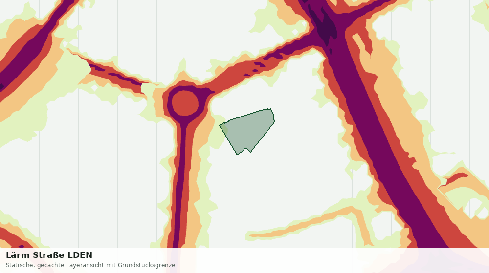 Statische Kartenansicht: Lärm Straße LDEN