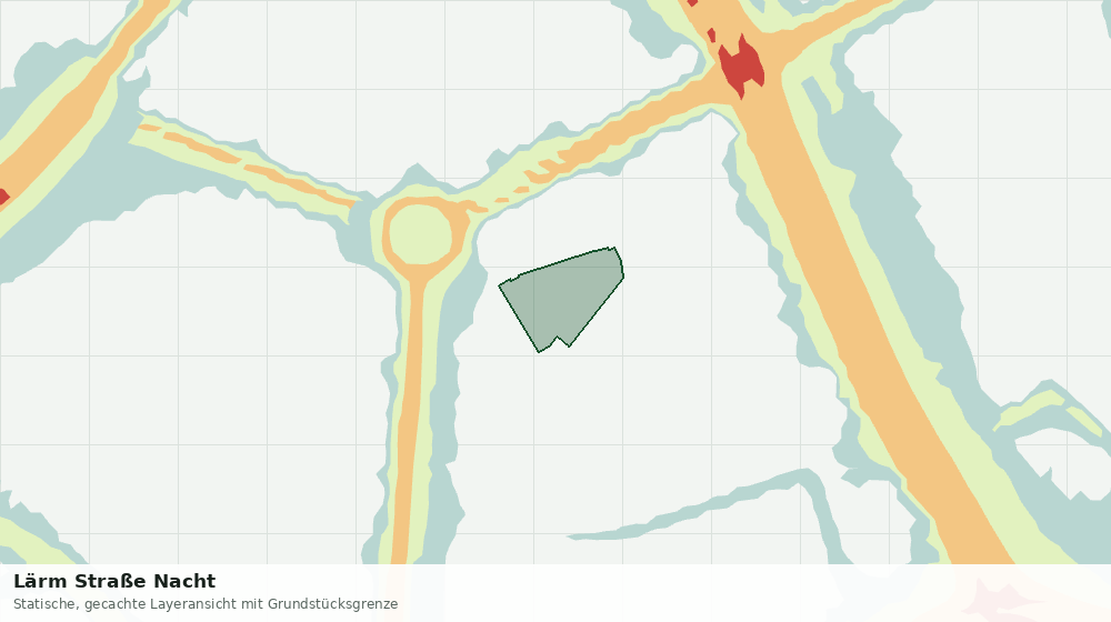 Statische Kartenansicht: Lärm Straße Nacht