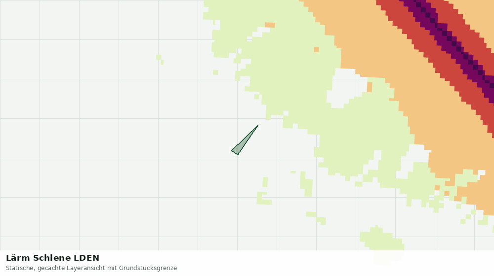 Statische Kartenansicht: Lärm Schiene LDEN