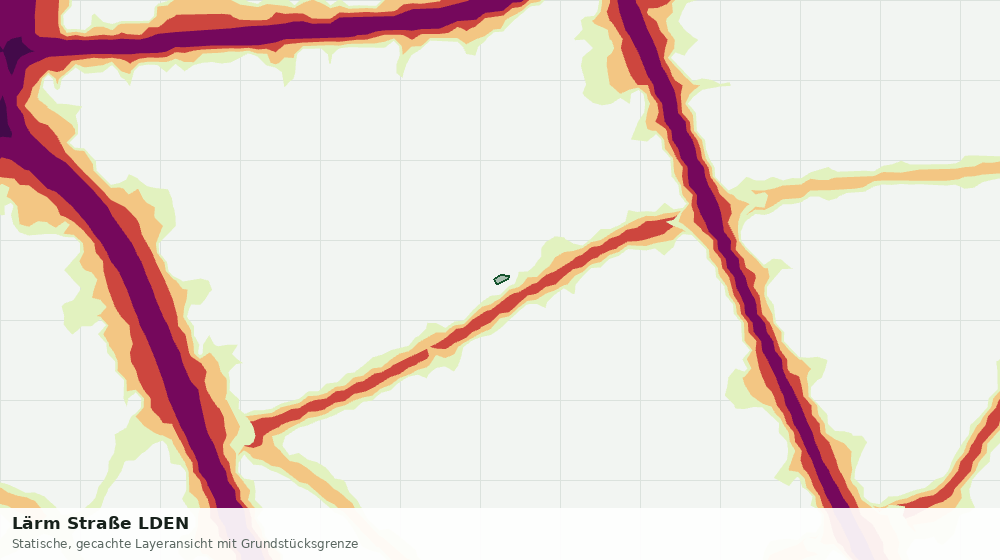 Statische Kartenansicht: Lärm Straße LDEN