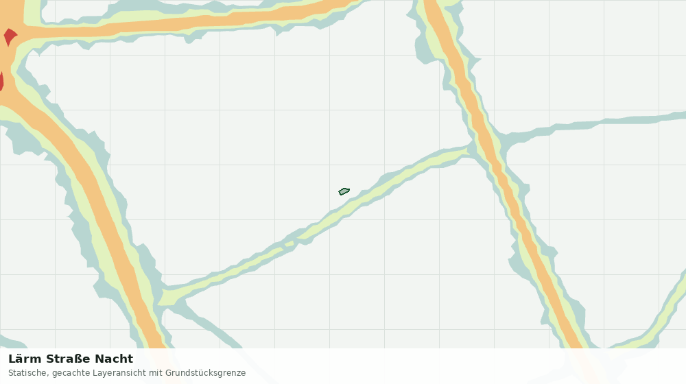 Statische Kartenansicht: Lärm Straße Nacht
