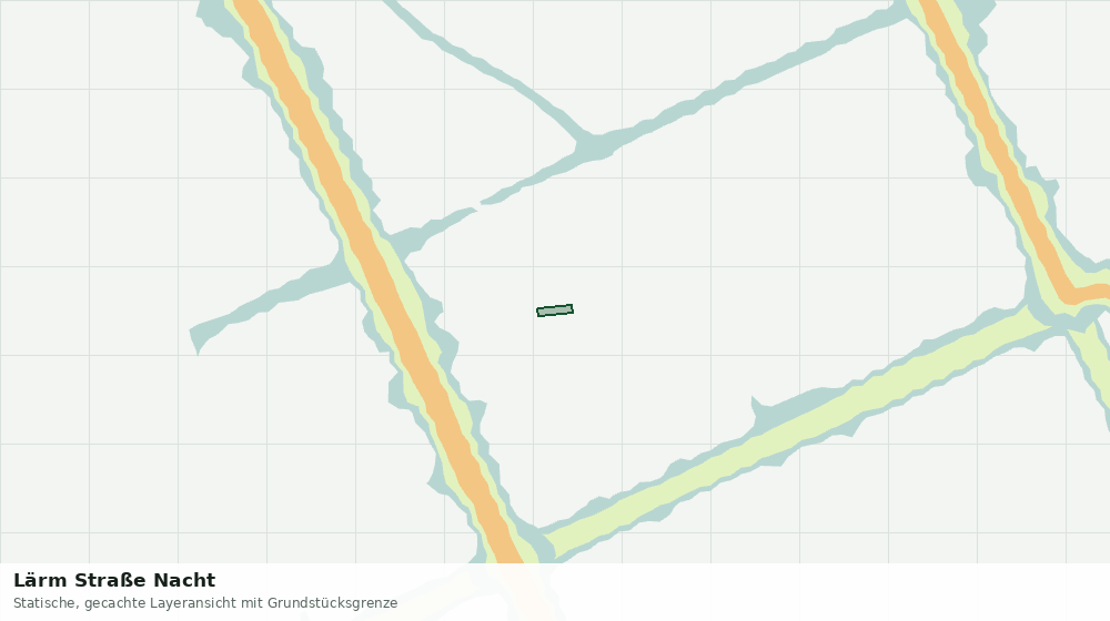 Statische Kartenansicht: Lärm Straße Nacht