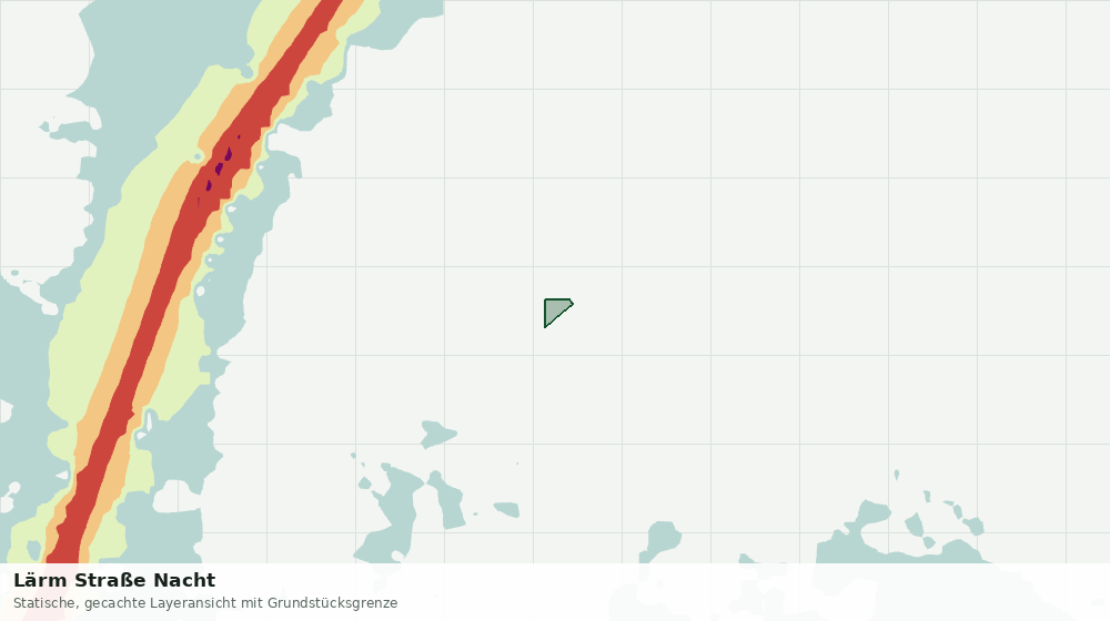 Statische Kartenansicht: Lärm Straße Nacht