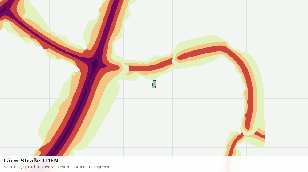Statische Kartenansicht: Lärm Straße LDEN