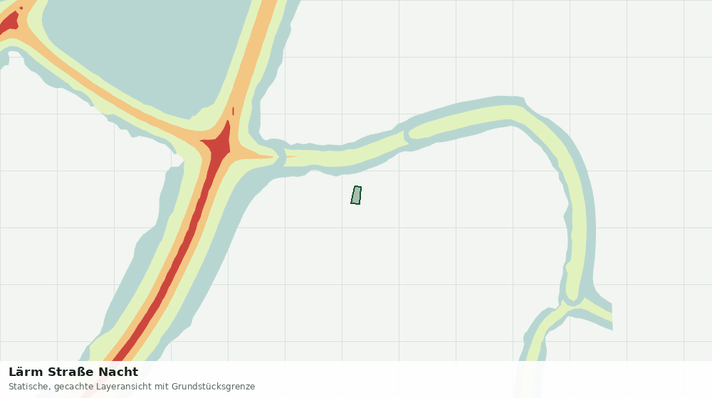 Statische Kartenansicht: Lärm Straße Nacht