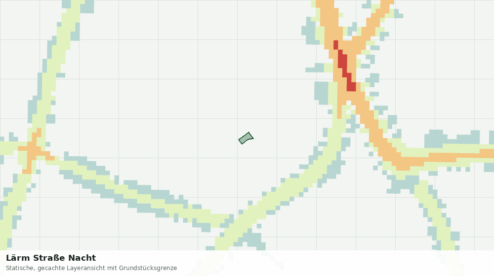 Statische Kartenansicht: Lärm Straße Nacht