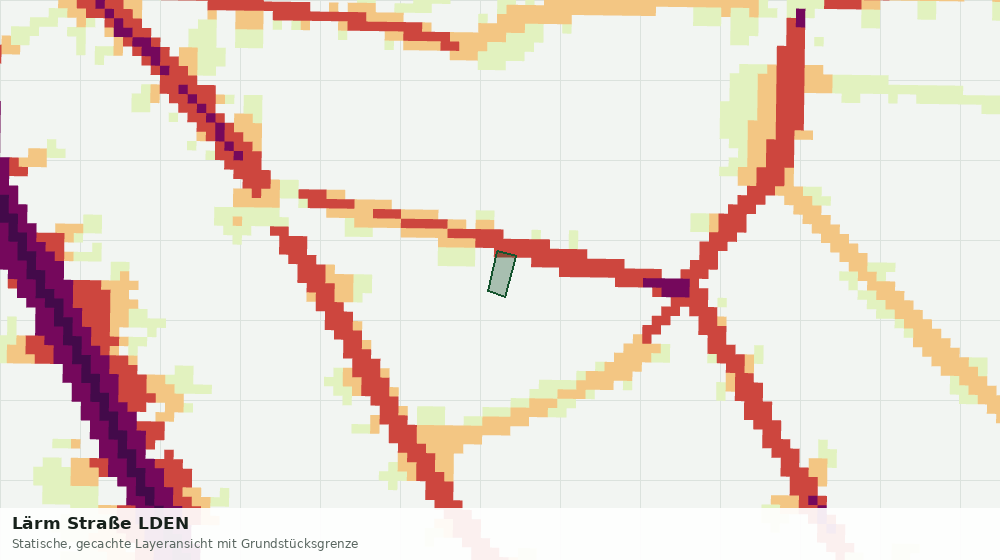 Statische Kartenansicht: Lärm Straße LDEN