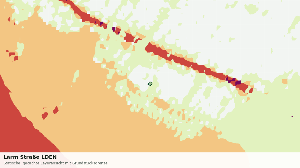 Statische Kartenansicht: Lärm Straße LDEN