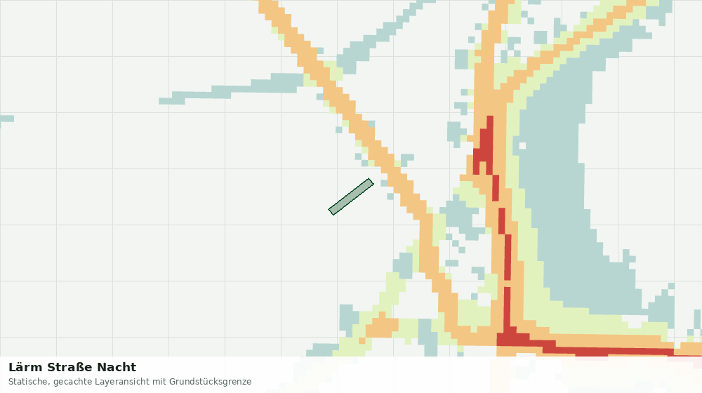 Statische Kartenansicht: Lärm Straße Nacht