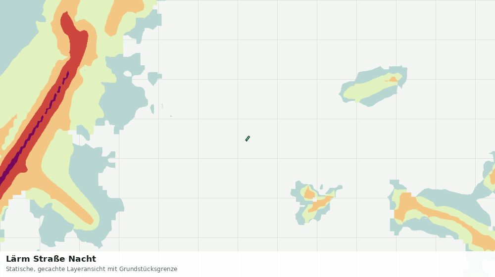 Statische Kartenansicht: Lärm Straße Nacht