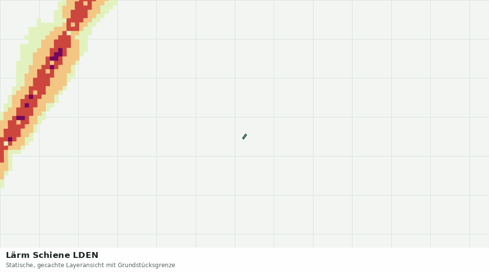 Statische Kartenansicht: Lärm Schiene LDEN