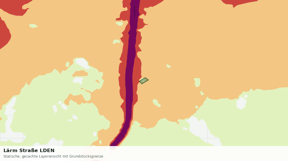 Statische Kartenansicht: Lärm Straße LDEN