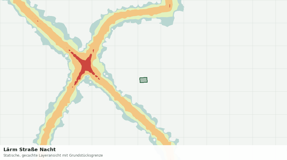 Statische Kartenansicht: Lärm Straße Nacht