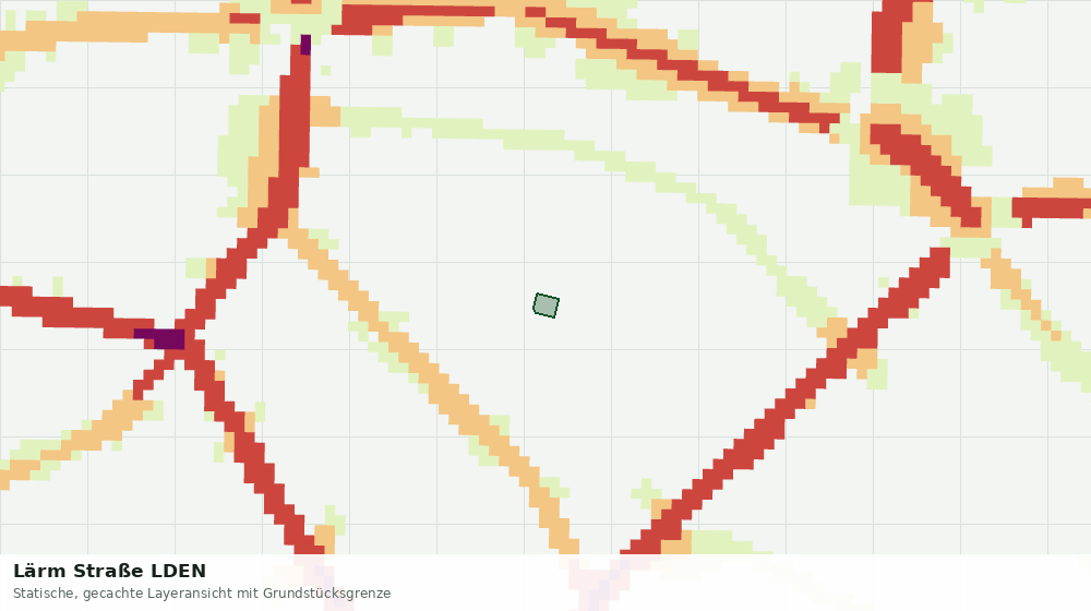 Statische Kartenansicht: Lärm Straße LDEN