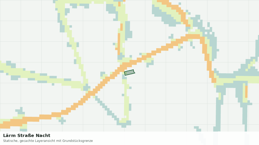 Statische Kartenansicht: Lärm Straße Nacht