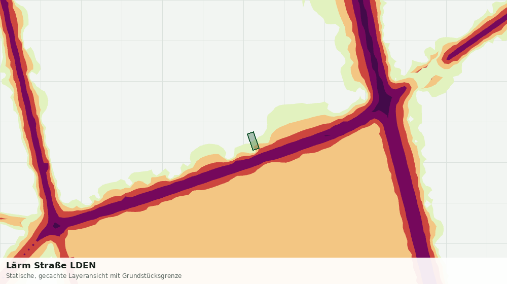 Statische Kartenansicht: Lärm Straße LDEN