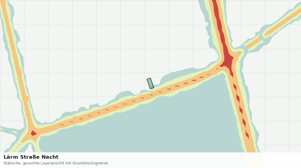 Statische Kartenansicht: Lärm Straße Nacht