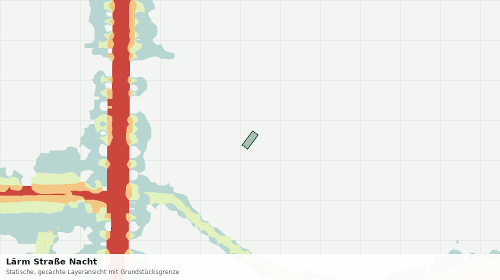 Statische Kartenansicht: Lärm Straße Nacht