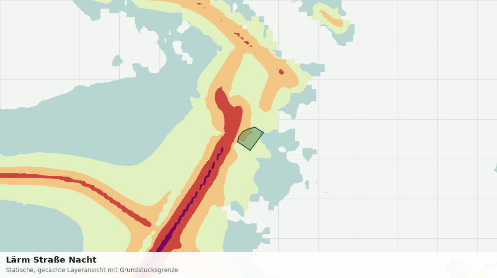 Statische Kartenansicht: Lärm Straße Nacht
